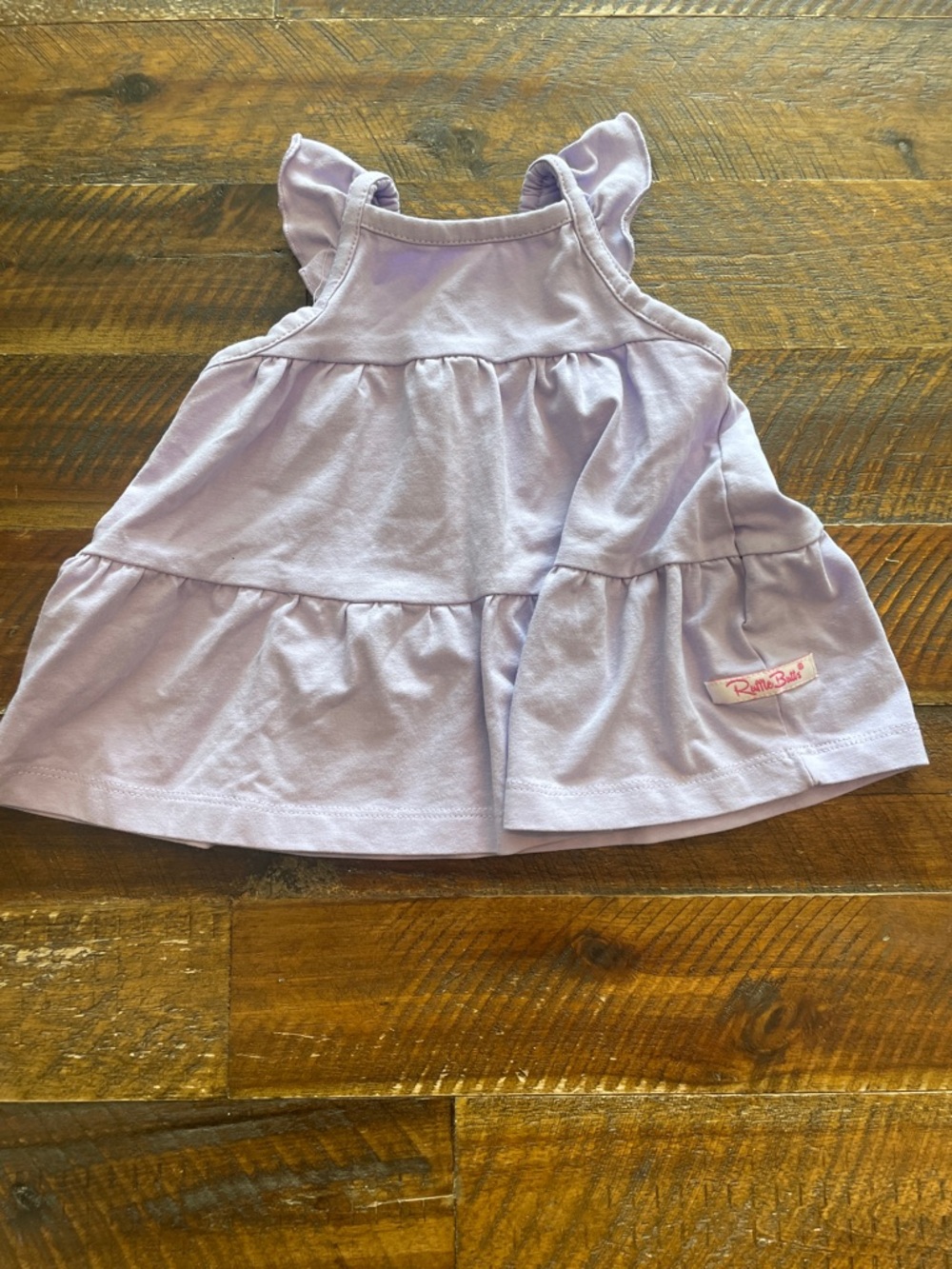 Ruffle Butts Lavender Ruffle Tank Top